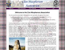 Tablet Screenshot of clan-macpherson.org